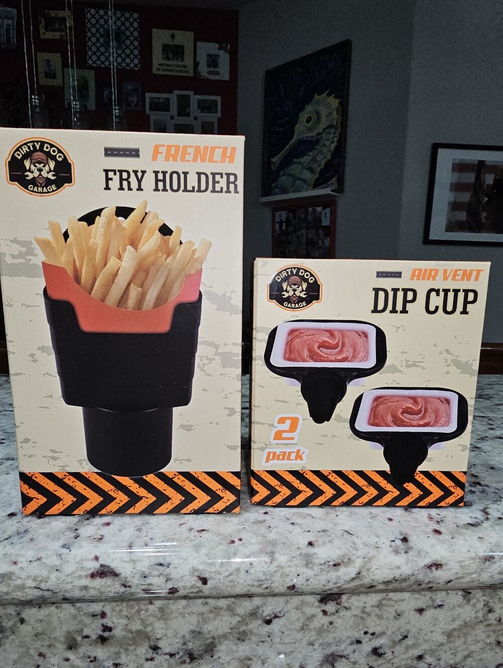 Dirty Dog Garage Auto French Fry & Dip Holder New